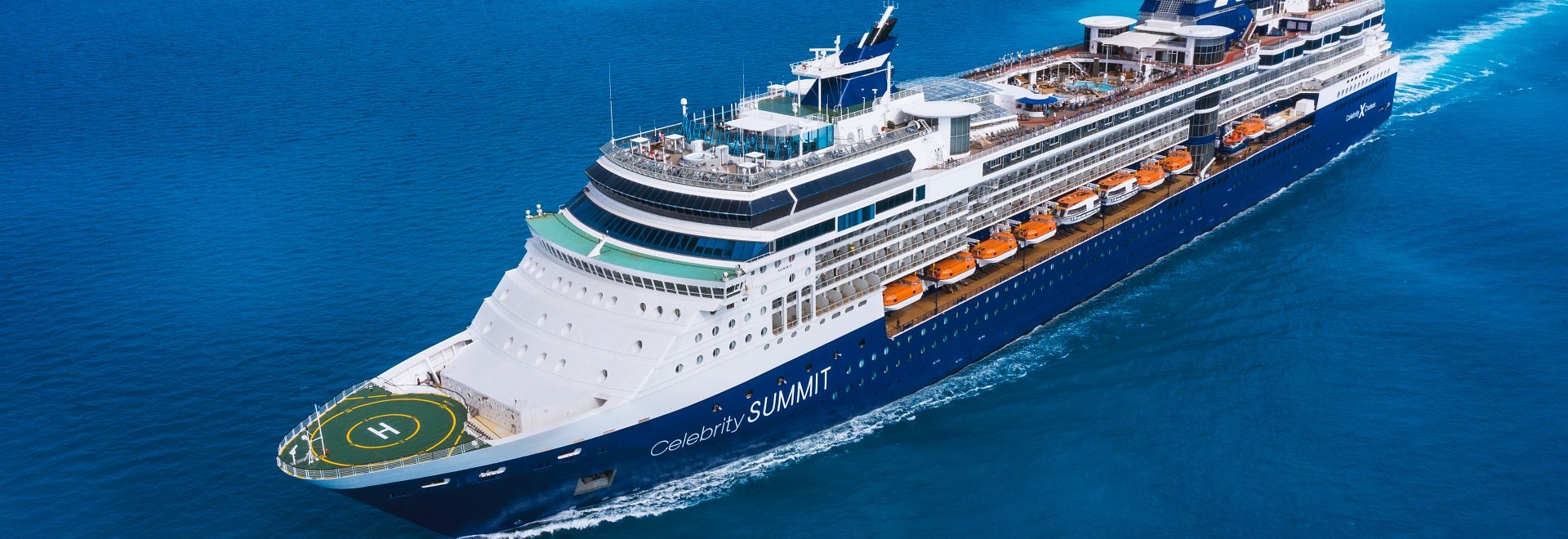 Celebrity Summit sailing away from port