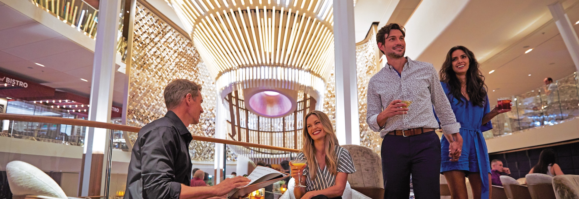Celebrity Edge, EG, Martini Bar, Grand Plaza, couples, drinks, bars and lounges, New Luxury, #newluxury