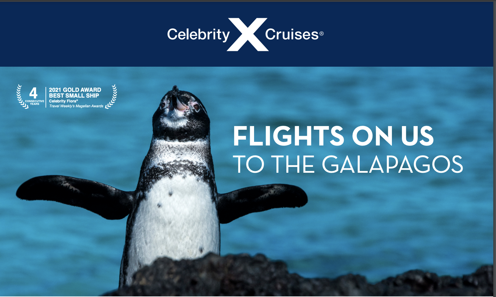 Flights on us to the Galapagos