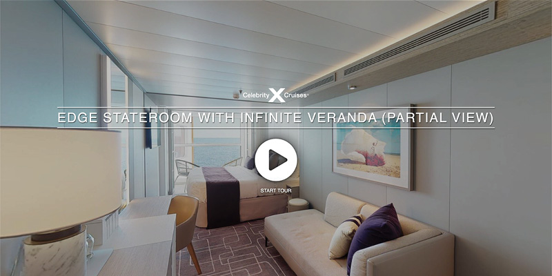 Edge Stateroom With Infinite Veranda (Partial View)